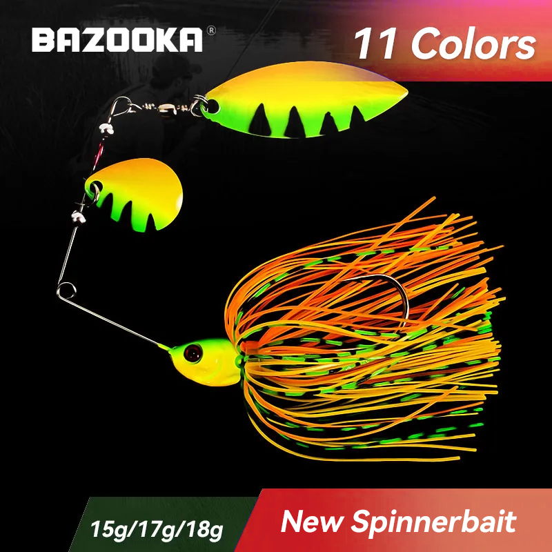 Fishing Lure Spoon - Bazooka 15g 18g Spinnerbait Richiamo di