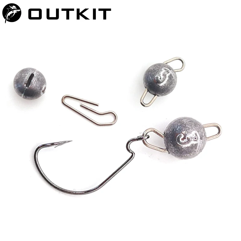 Fishing Lure Accessories - OUTKIT 10 pz/lotto Piombo Testa Zavorra