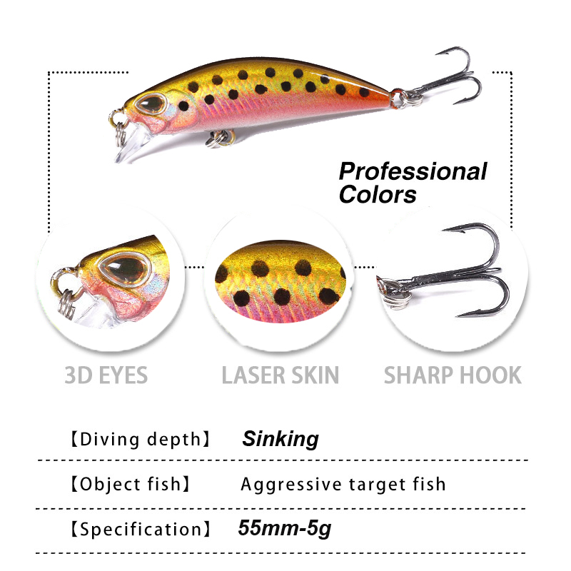 WESTBASS 1PX Micro Minnow Lure - Fishing Lure Popper recensione e prezzo