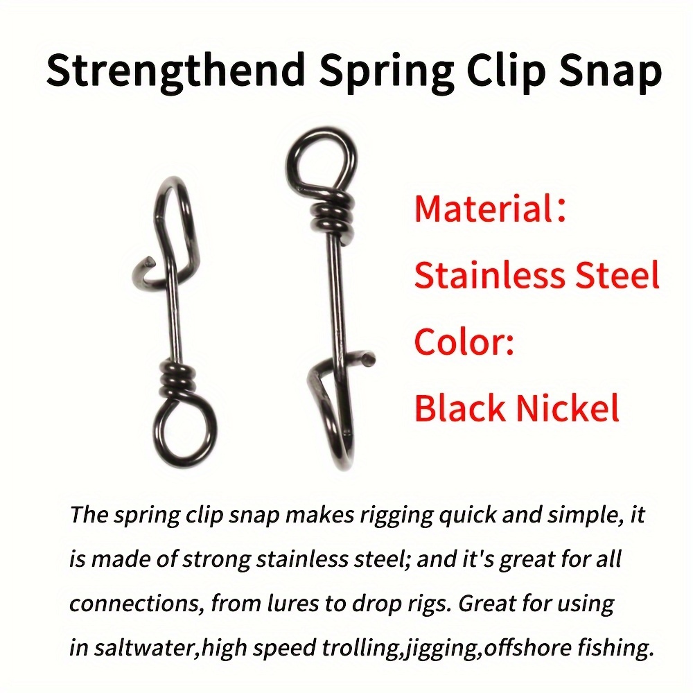 50 Pezzi Clip a Molla in Accia - Fishing Lure Accessories recensione e prezzo