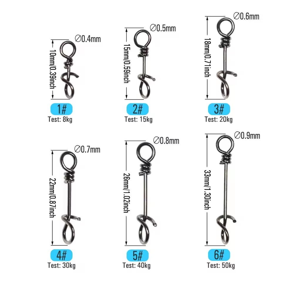 50 Pezzi Clip a Molla in Accia - Fishing Lure Accessories recensione e prezzo