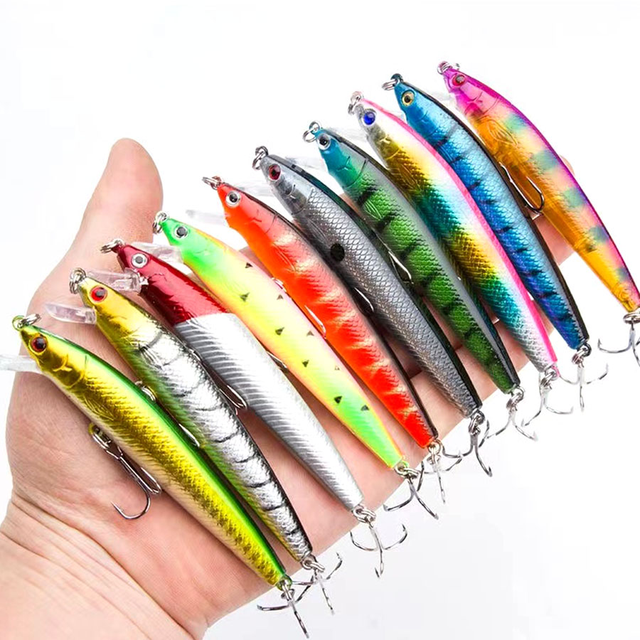 10PCS Jerkbait Minnow Swimbait - Fishing Lure Crankbait recensione e prezzo