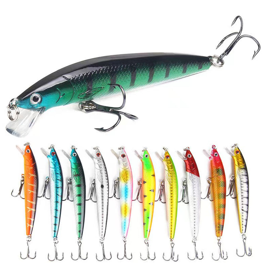 10PCS Jerkbait Minnow Swimbait - Fishing Lure Crankbait recensione e prezzo