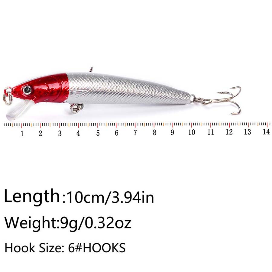10PCS Jerkbait Minnow Swimbait - Fishing Lure Crankbait recensione e prezzo