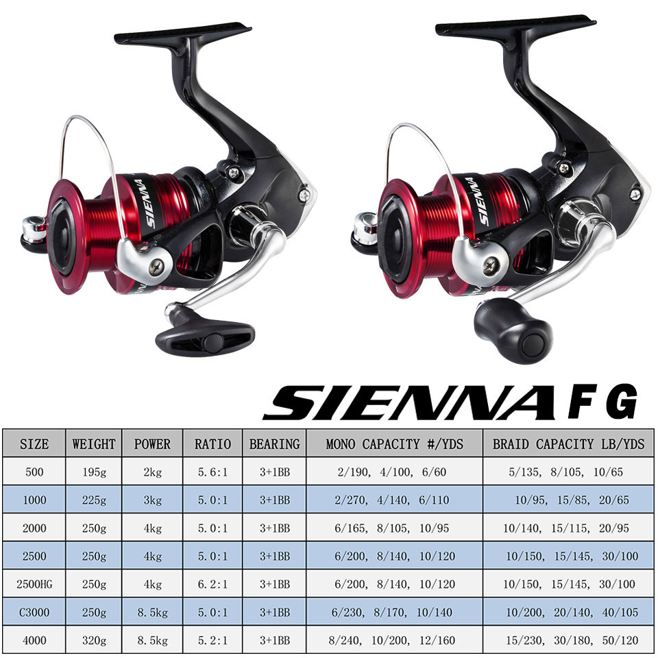SHIMANO SIENNA Mulinello da pe - Abu Garcia Reel Max recensione e prezzo