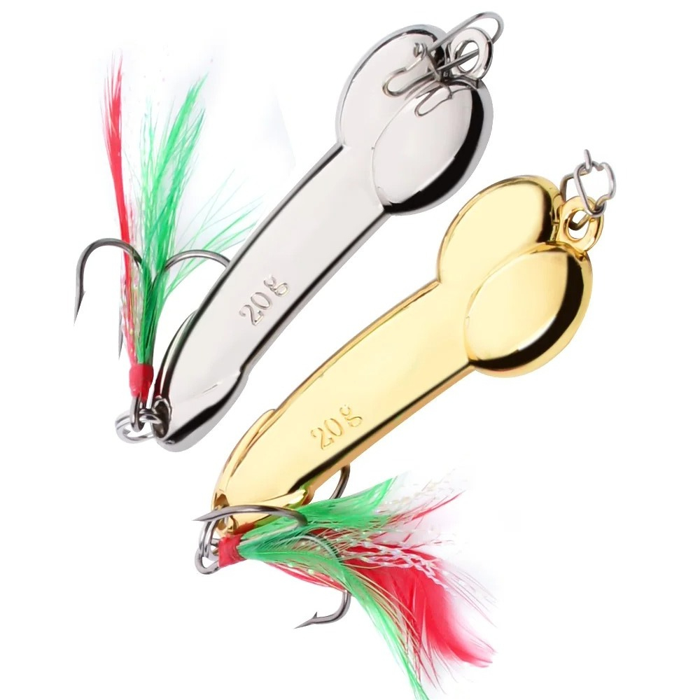 Esche da pesca a forma di pene - Fishing Lure Spoon recensione e prezzo