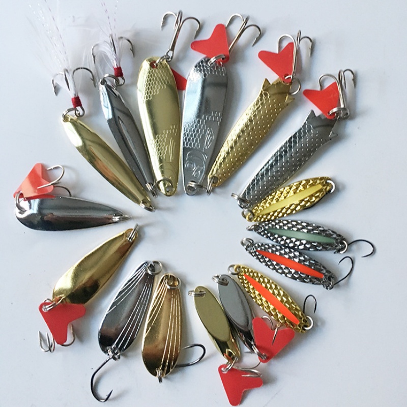 Kit di esche da pesca 16 pezzi - Fishing Lure Spoon recensione e prezzo