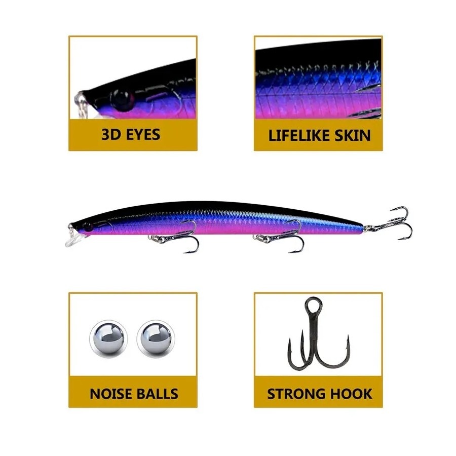 Esca da Pesca Laser Minnow 18c - Fishing Lure Crankbait recensione e prezzo